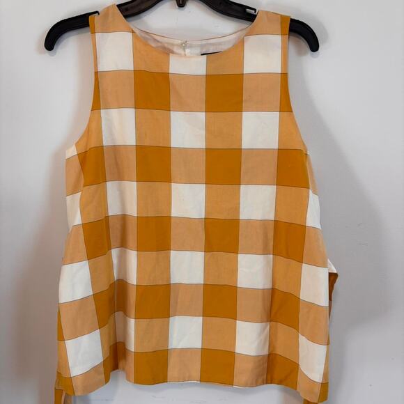 Yellow gingham top - Picture 3 of 4